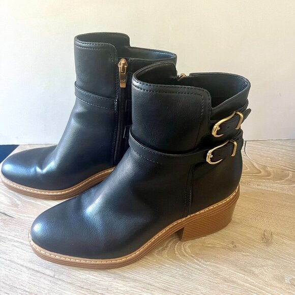 NWT Marc Fisher Marieta Block Heel Booties Black Size 9 - Picture 3 of 8